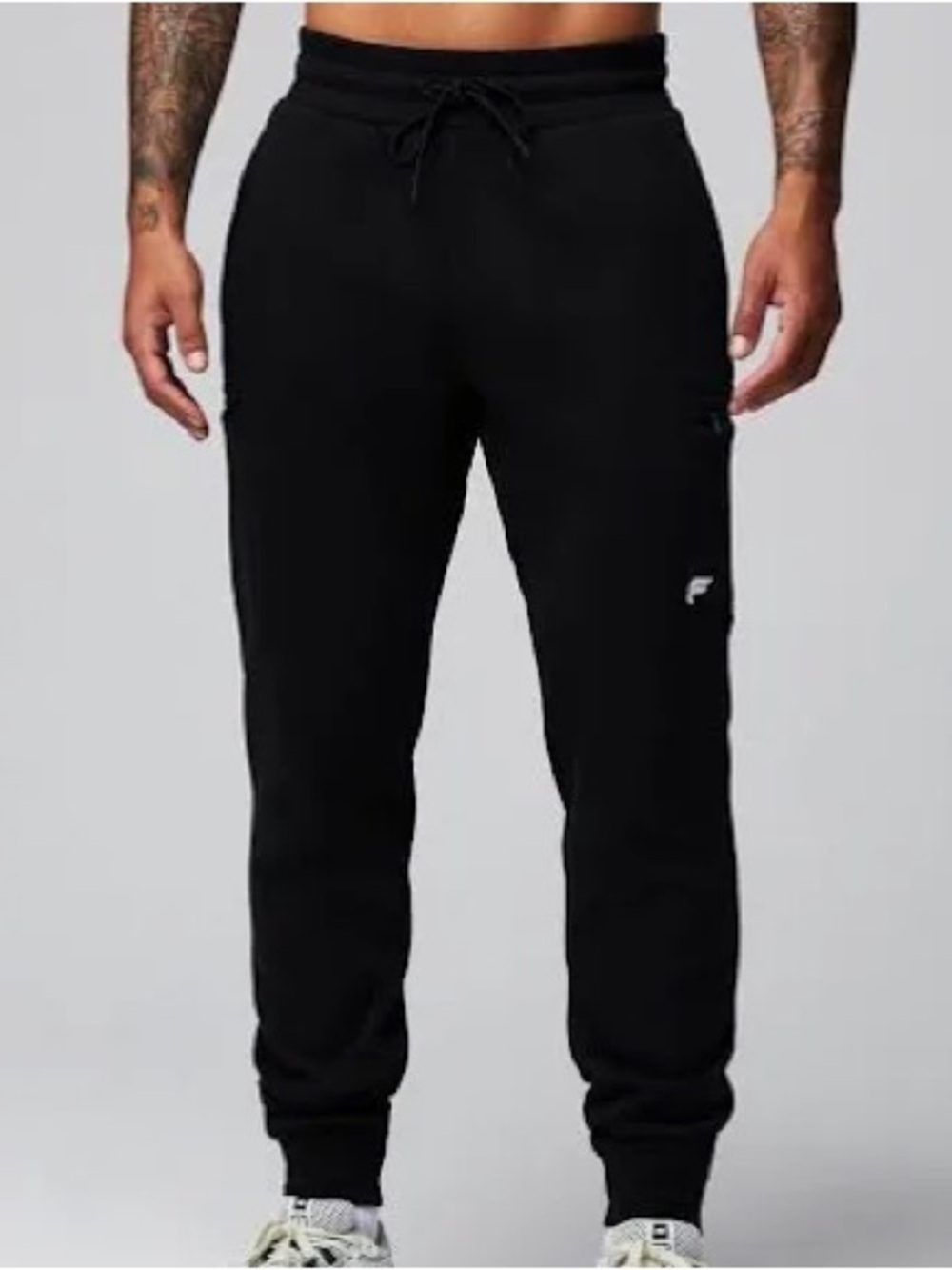 Fabletics Black Men's Jogger Sweatpants with Drawstring